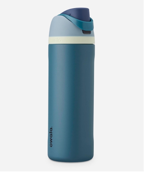 Botella térmica Owala FreeSip de 24 oz, color Denim